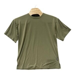 ASRV 0427 Supima Oversized Tee - Olive - Men's L Gym Workout Casual Athleisure